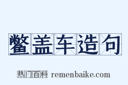 鳖盖车造句是什么意思的图片